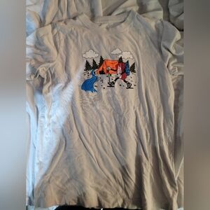 Nike Kids Light Greyish Camping Design Tee